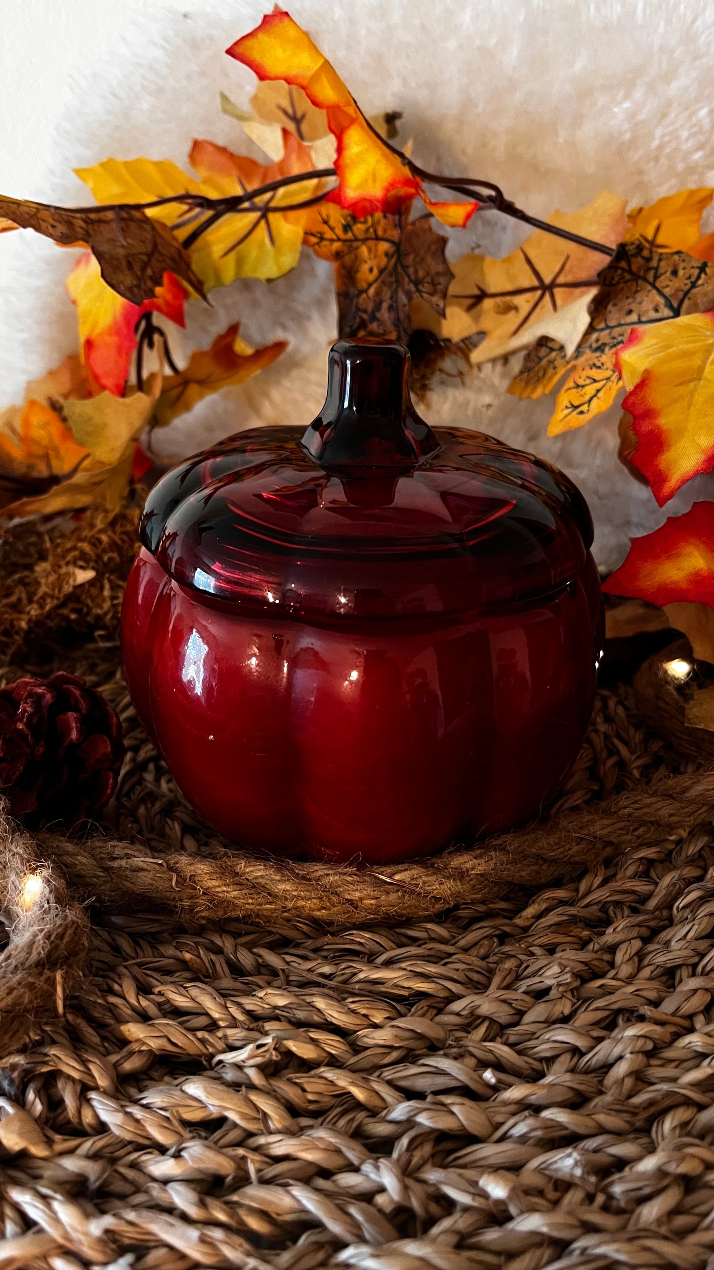 Pumpkin Glas Kerze