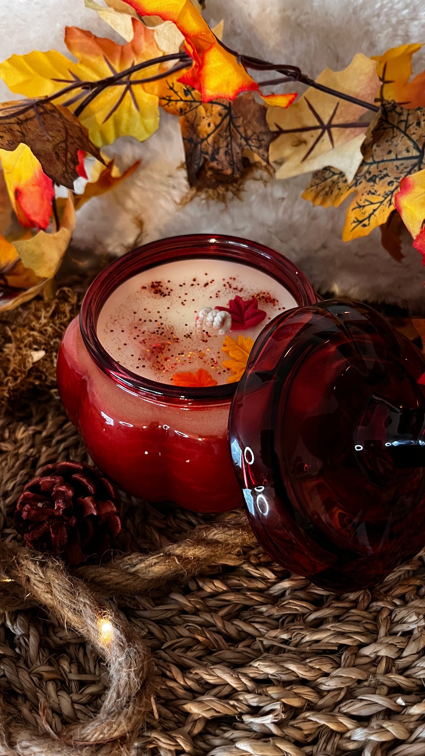 Pumpkin Glas Kerze