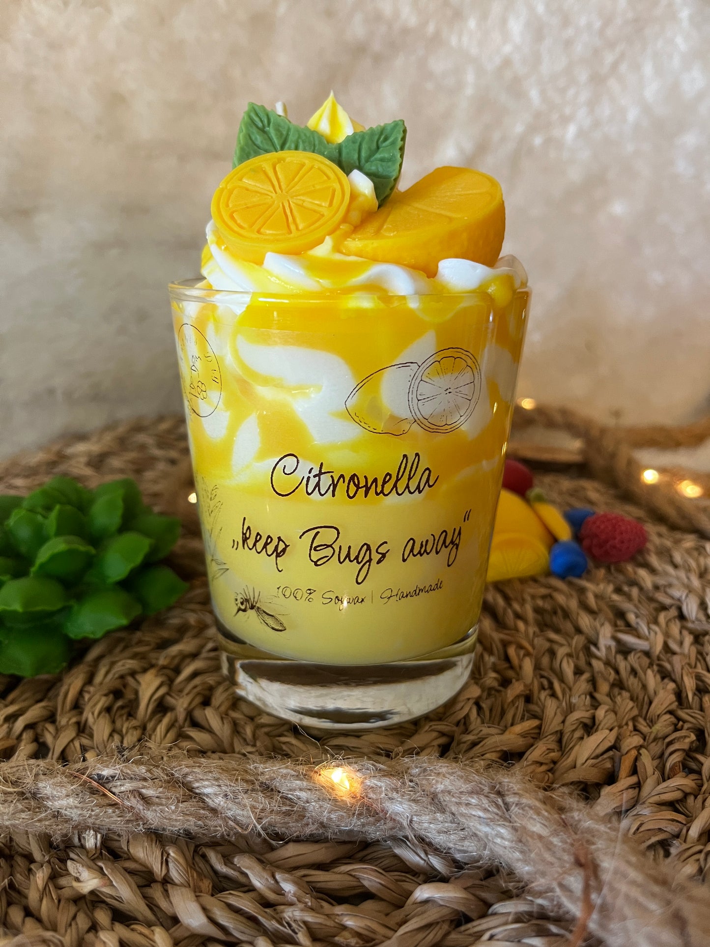 Citronella Cup „keep Bugs away“