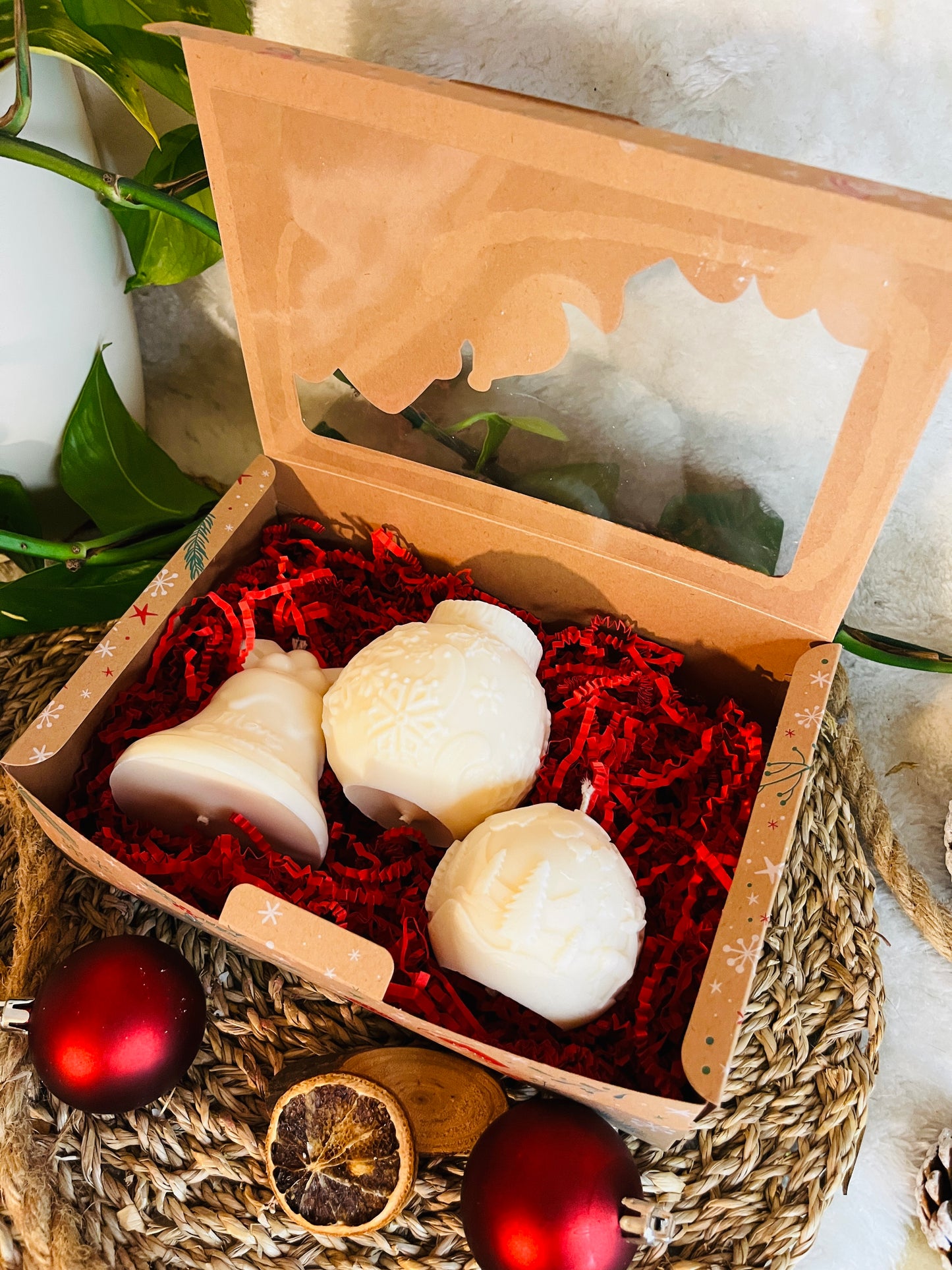 Geschenkset „weißes Winterset“