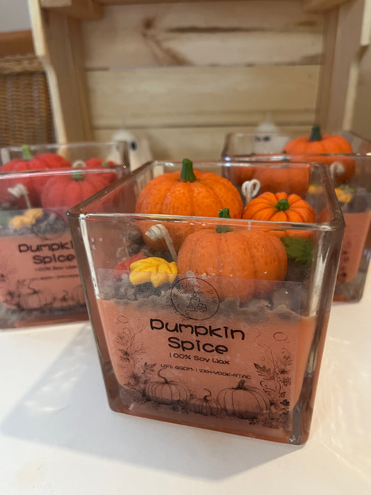 Kürbiskerze (Pumpkin Spice Duft)
