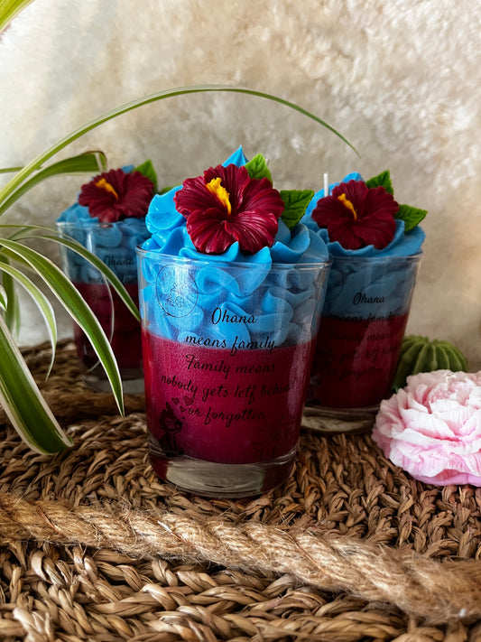 „Ohana means family“ Candle