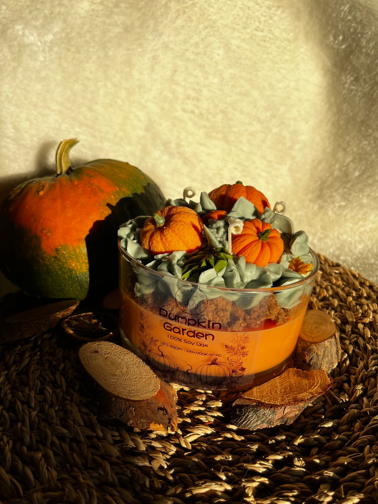 XXL Pumpkin Garden Candle (Pumpkin Spice Duft)
