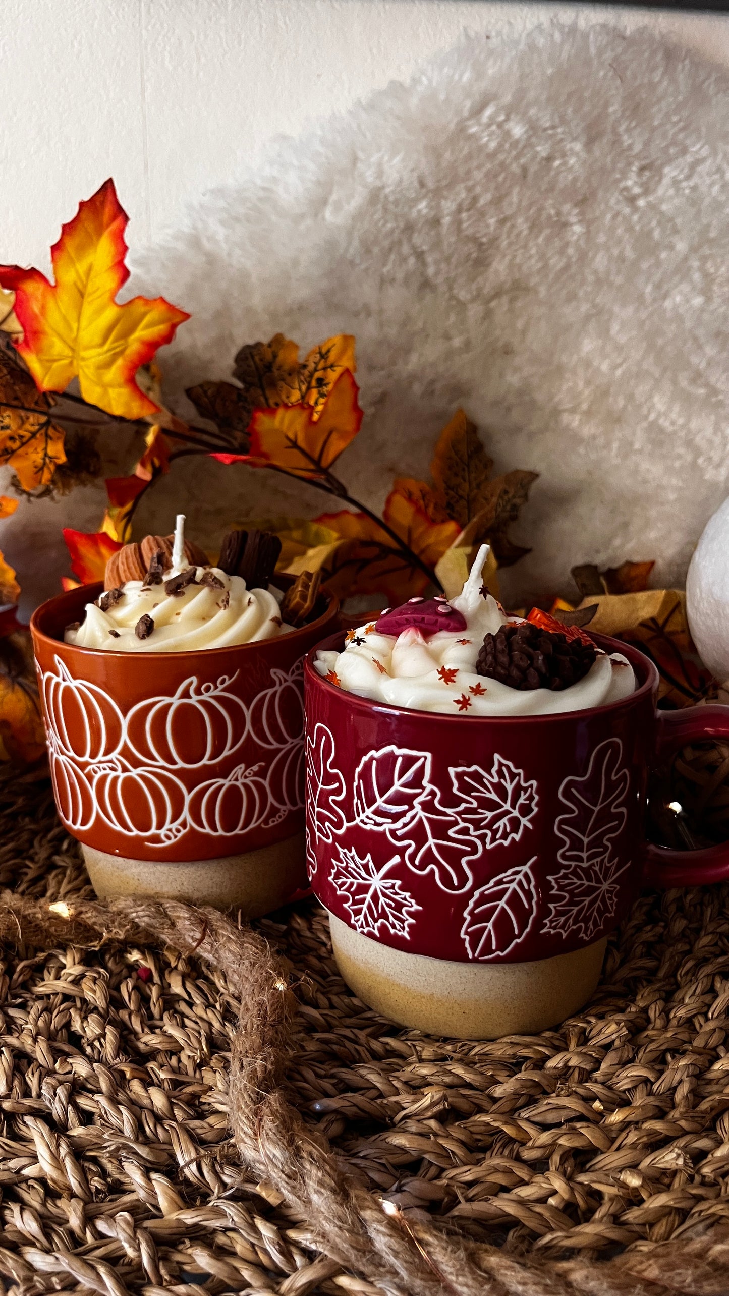 Autumn Candle Cup Set