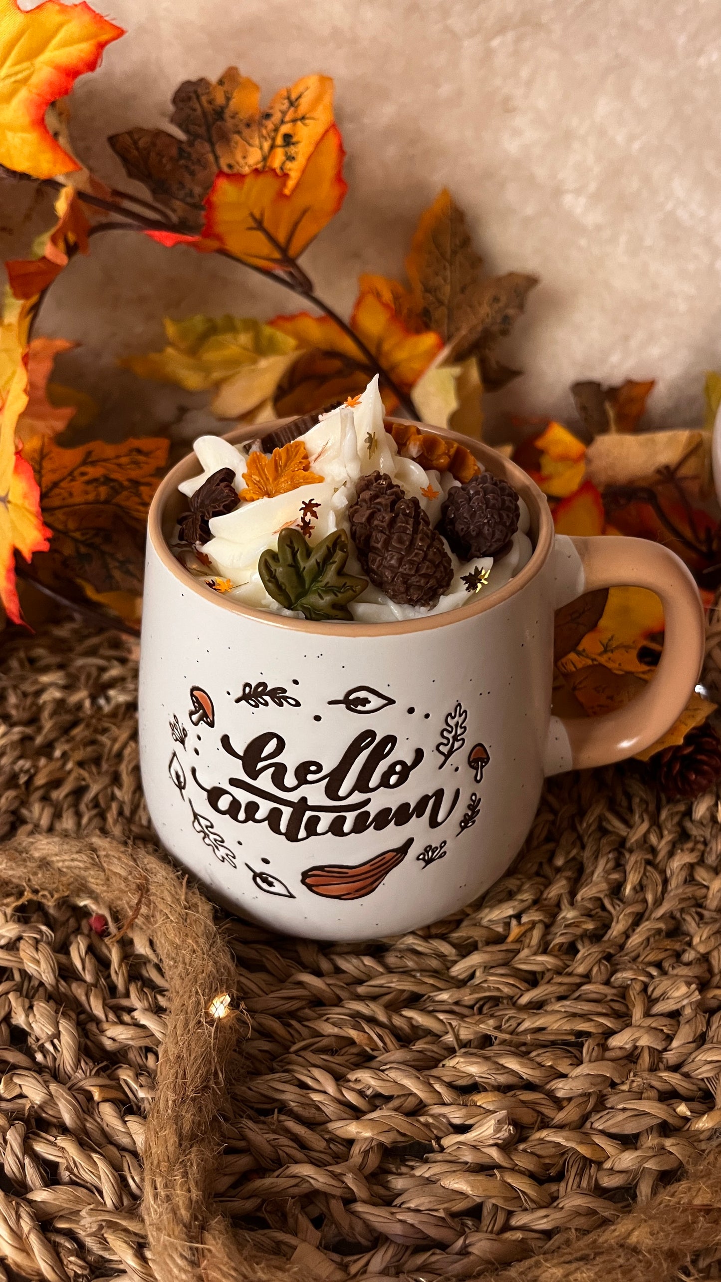 Hello Autumn Cup Candle