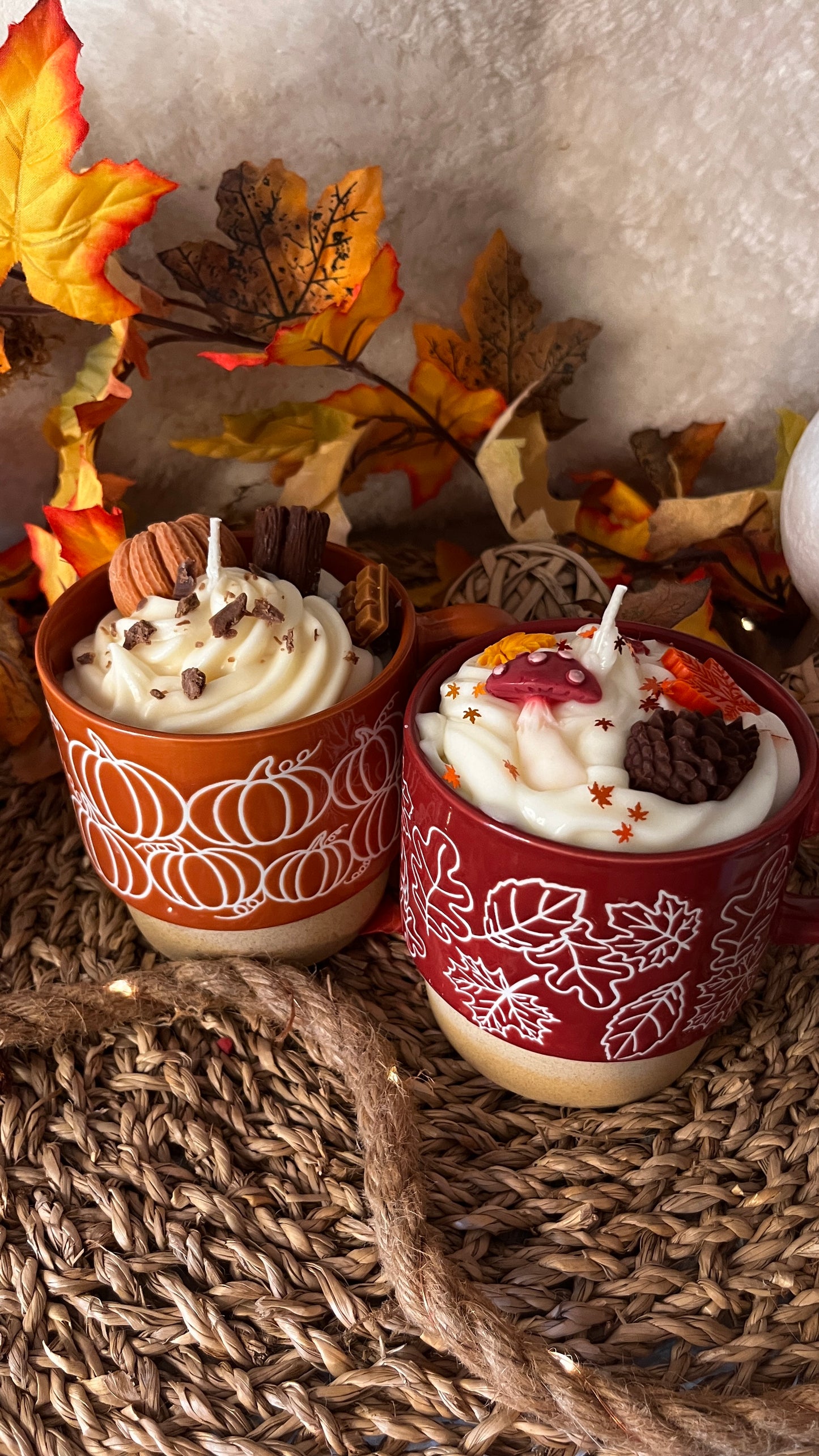 Autumn Candle Cup Set