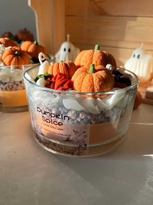 XXL Kürbiskerze (pumpkin Spice Duft)
