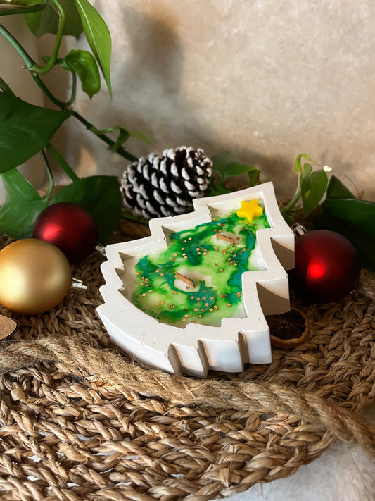 Weihnachtsbaum Behälterkerze