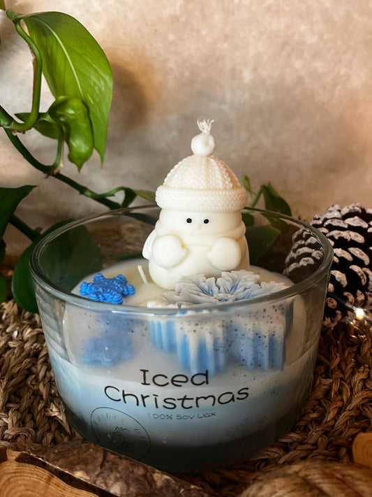 Iced Christmas Candle